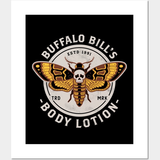 Buffalo Bill's Body Lotion - Vintage Distressed Horror Wall Art by Nemons